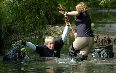Boris Johnson Falls Into The River